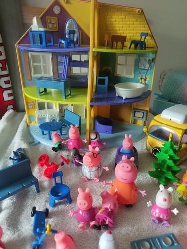 Peppa pig bundle figure - peppa, casa