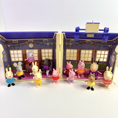 Playset casa scuola - peppa, pig